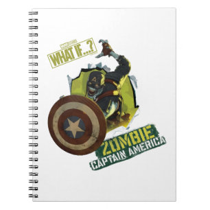 What If…?   Zombie Captain America Tearing Thru Notebook