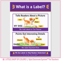 What is a Label Classroom Anchor Chart