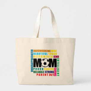What is a Soccer Mom.png Large Tote Bag