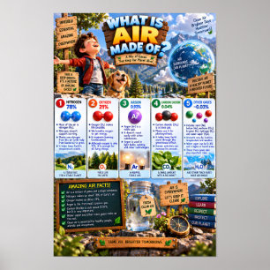 What Is Air Made Of Infographic Poster