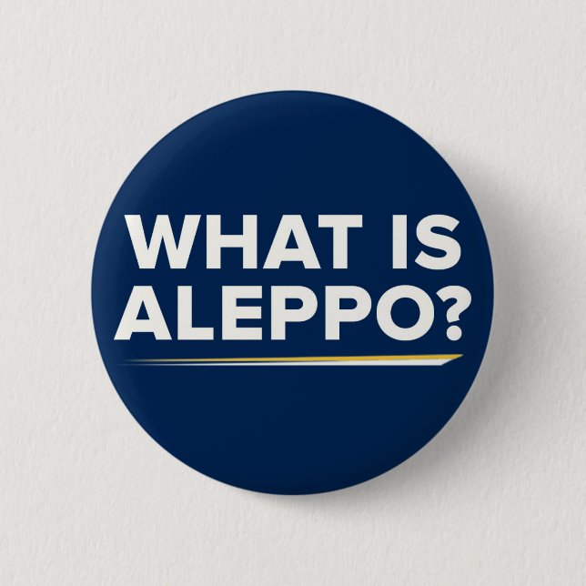 What is Aleppo? Button (Front)