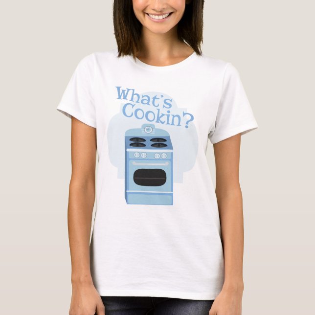  What Is Cooking Fun Retro Oven Illustration Art T-Shirt (Front)