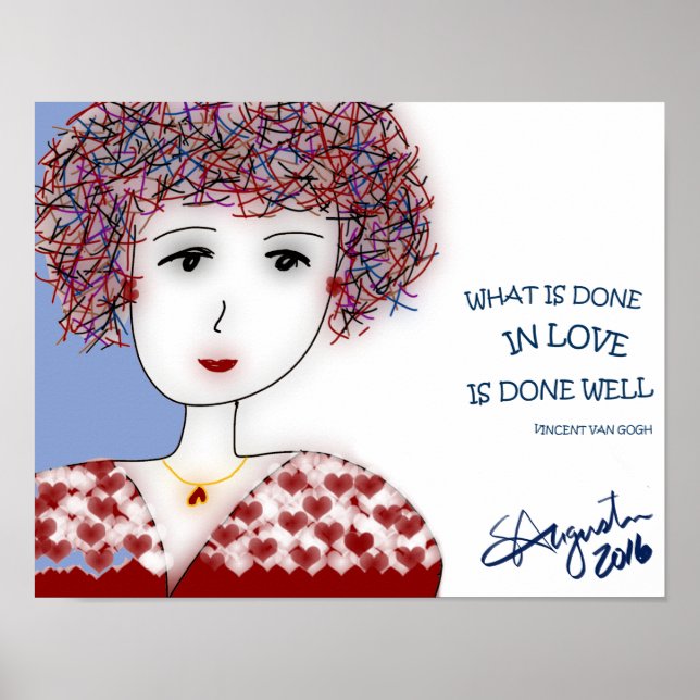 WHAT IS DONE IN LOVE print - matte finish 11"x 14" (Front)