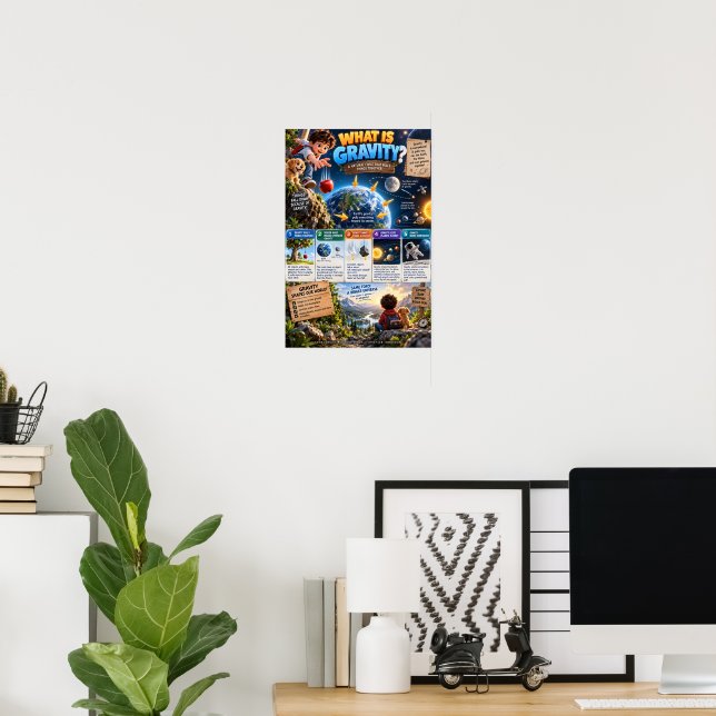 What Is Gravity? Poster (Home Office)