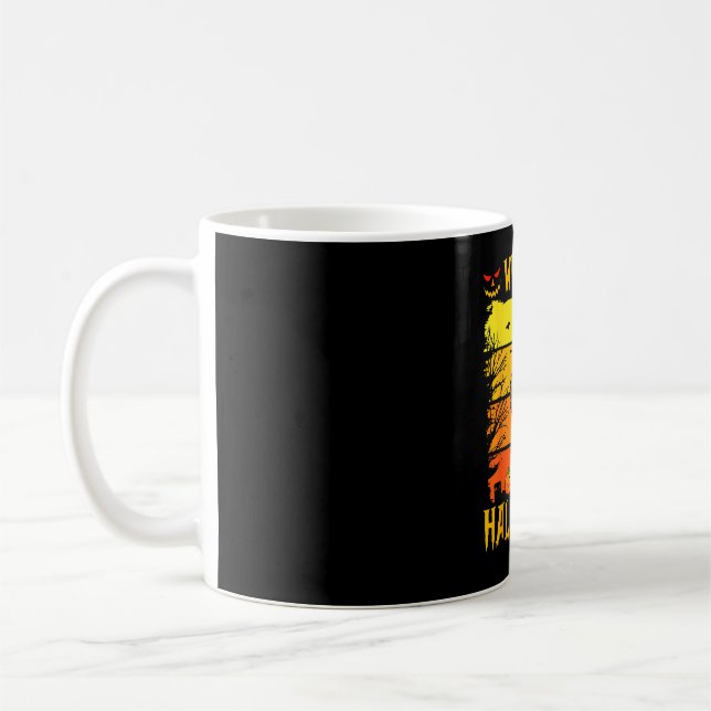 What is halloween puppy  coffee mug (Left)