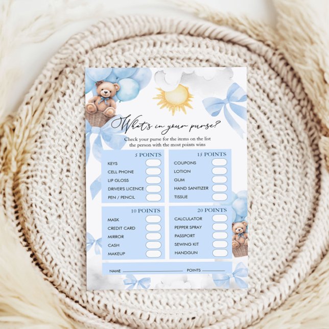 What Is in Your Purse Baby Shower Game (Creator Uploaded)