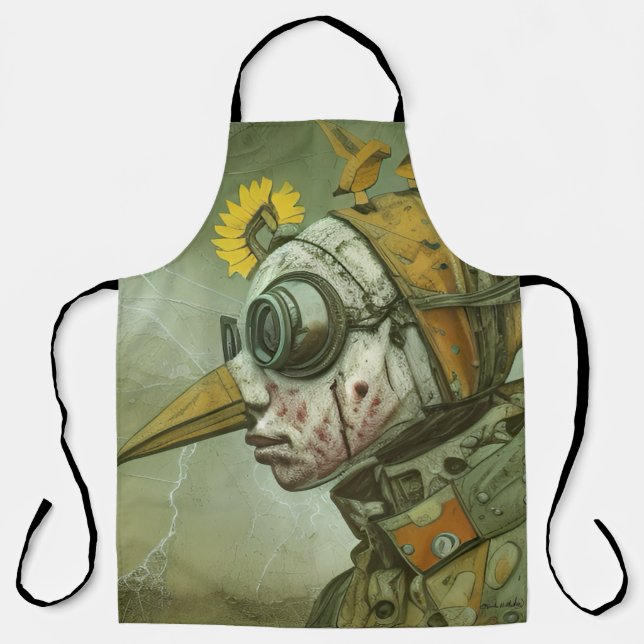 What is it we see? Fleece Blanket Apron (Front)