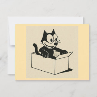 What Is It With CATS And BOXES?! Postcard