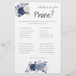 What is on your Phone? Game Card Flyer