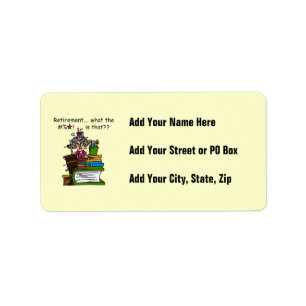 What is Retirement Humour Label
