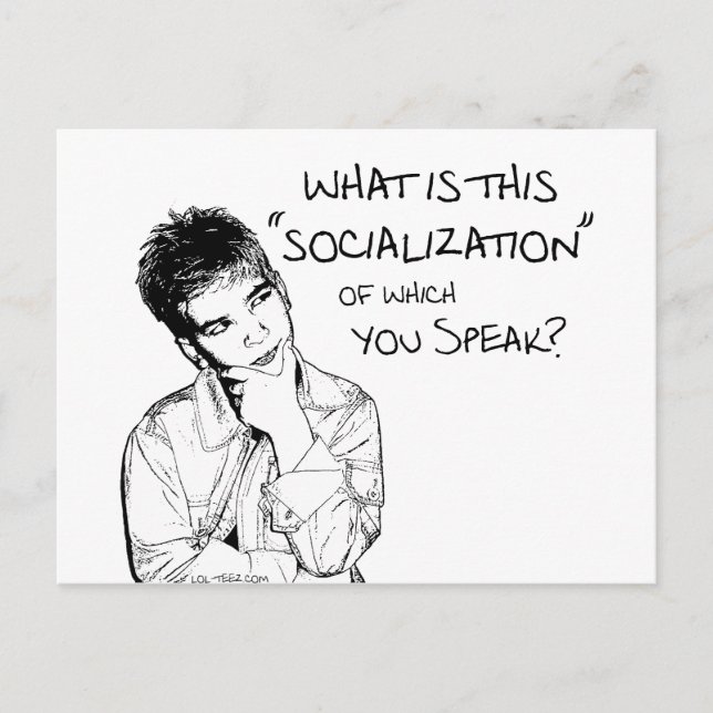 What Is Socialization? Postcard (Front)