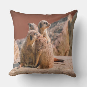 What Is That Meerkats Throw Pillow