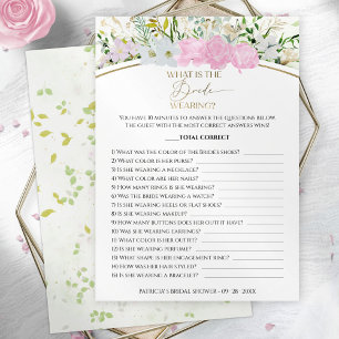 What Is The Bride Wearing Game Wildflower Card