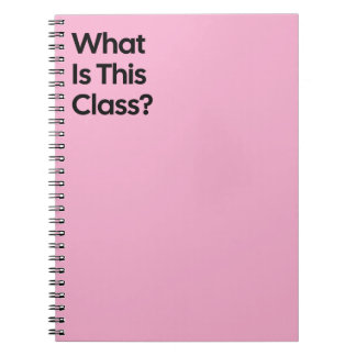What Is This Class Notebook