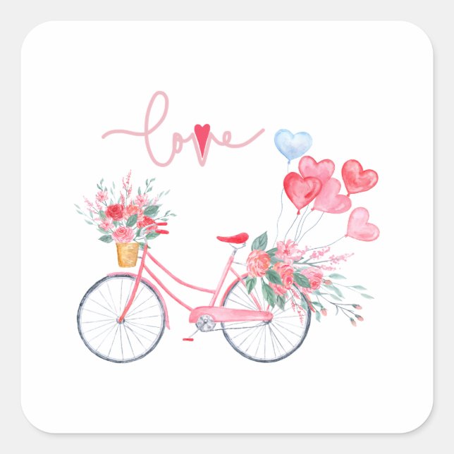 What is valentine's day 2023    square sticker (Front)