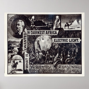 What is Wanted in Darkest Africa is Electric Poster