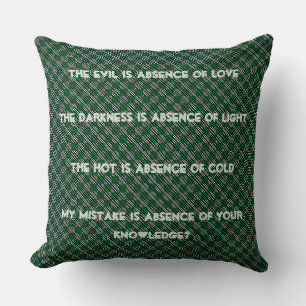 What is wrong or correct, in the phrase throw pillow