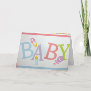 WHAT JOY AND SO HAPPYFOR YOU-A NEW BABY CARD