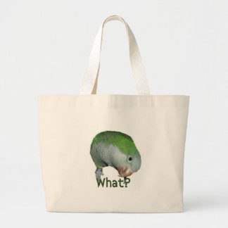 What? Large Tote Bag