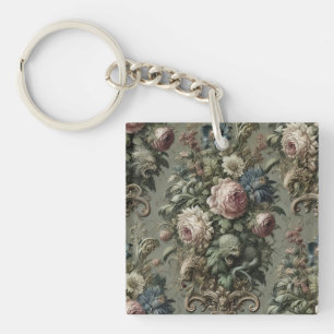 What Lies Beneath the Bloom – Gothic Victorian Keychain