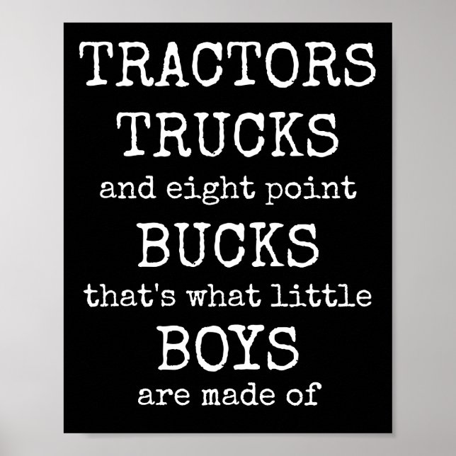 What Little Boys Are Made Of Poster print set (Front)