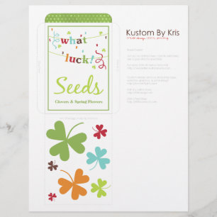 What Luck! Seed Packet Flyer