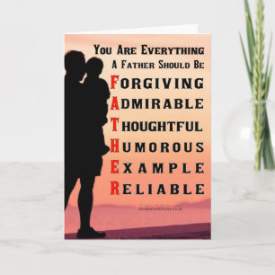 What Makes A Perfect Father? Card
