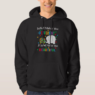 What Makes Different Autism Child Elephant Mom Awa Hoodie