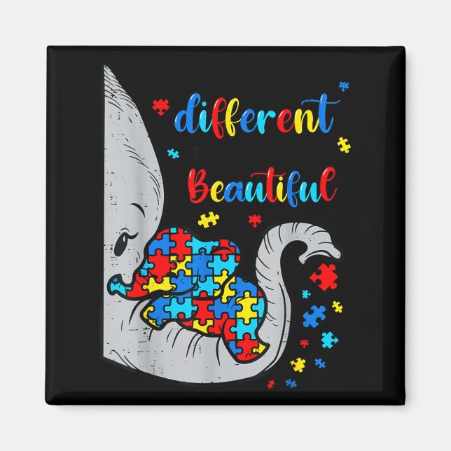 What Makes Different Beautiful Elephant for Mom Magnet (Front)