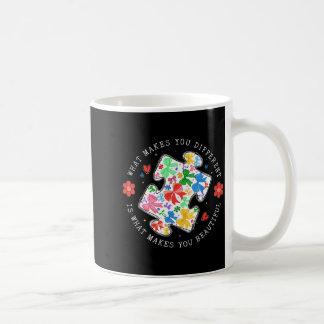 What Makes Different Beautiful Puzzle Autism Coffee Mug