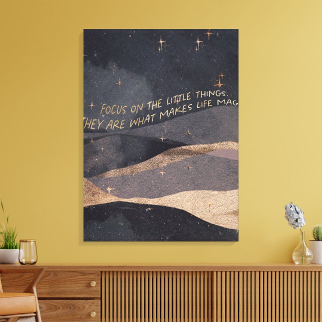 What Makes Life Magic Canvas Print (Insitu(LivingRoom))