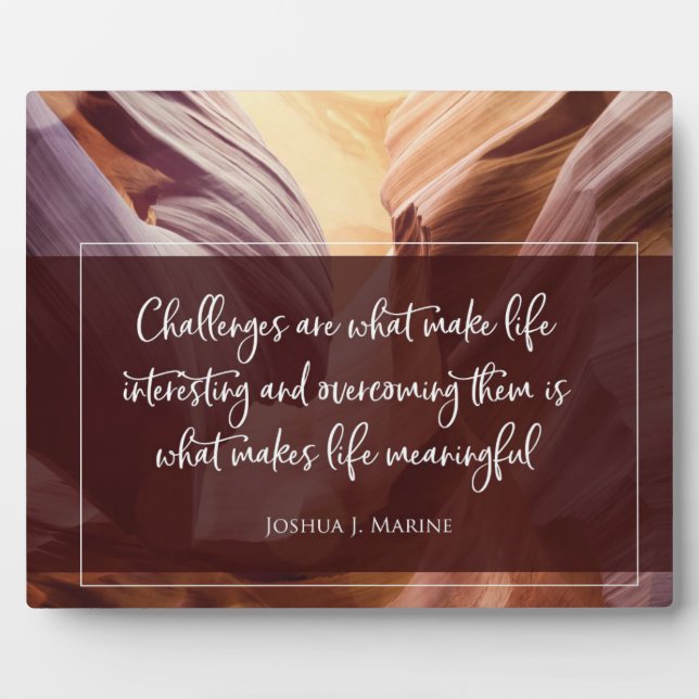 What Makes Life Meaningful Plaque (Front)