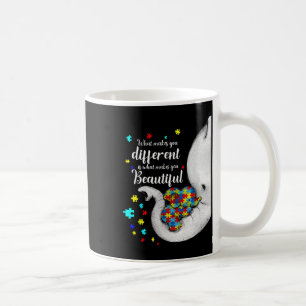 What Makes You Different Elephant Mom Autism Child Coffee Mug