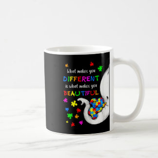 What Makes You Different Elephant Mom Autism Child Coffee Mug