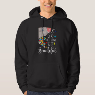 What Makes You Different Elephant Mom Autism Child Hoodie