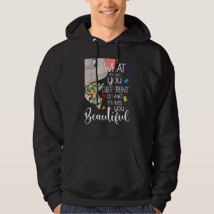 What Makes You Different Elephant Mom Autism Child Hoodie