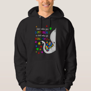 What Makes You Different Elephant Mom Autism Child Hoodie
