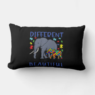 What Makes You Different Elephant Mom Autism Child Lumbar Pillow