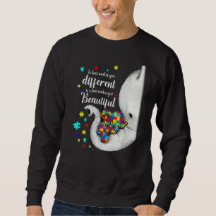 What Makes You Different Elephant Mom Autism Child Sweatshirt