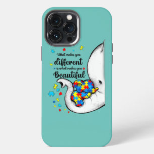 What Makes You Different Elephant Mom Autism iPhone 13 Pro Max Case