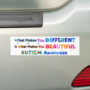 What Makes You DIFFERENT Is BEAUTIFUL Bumper Sticker
