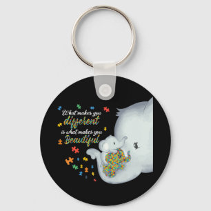 What Makes You Different Is What Makes You Beautif Keychain