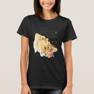 What Makes You Different Lion Mom Autism Child Awa T-Shirt