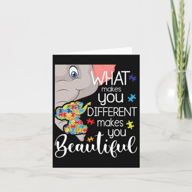 What Makes You Different Makes You Beautiful - Aut Card (Front)