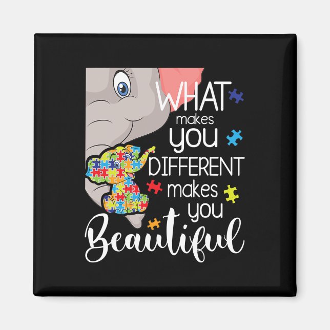What Makes You Different Makes You Beautiful - Aut Magnet (Front)