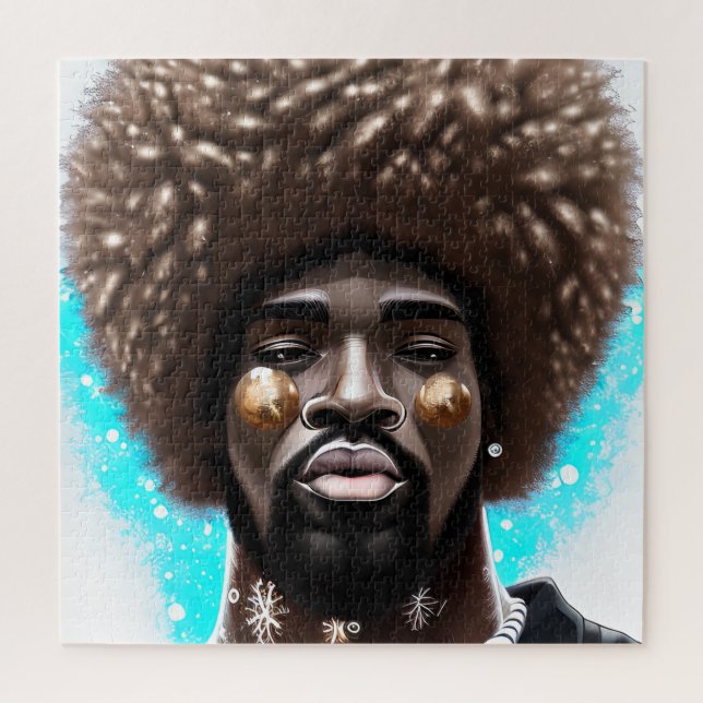 What Man Black King Melanin Bruh Brother Jigsaw Puzzle (Vertical)