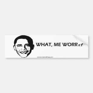 What, Me Worry?- Bumper Sticker