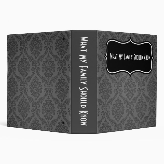 What My Family Should Know Organizer Binder (Background)