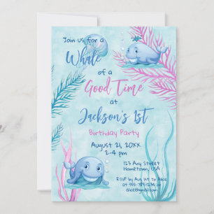 What of a Good Time 1st Birthday Invitation