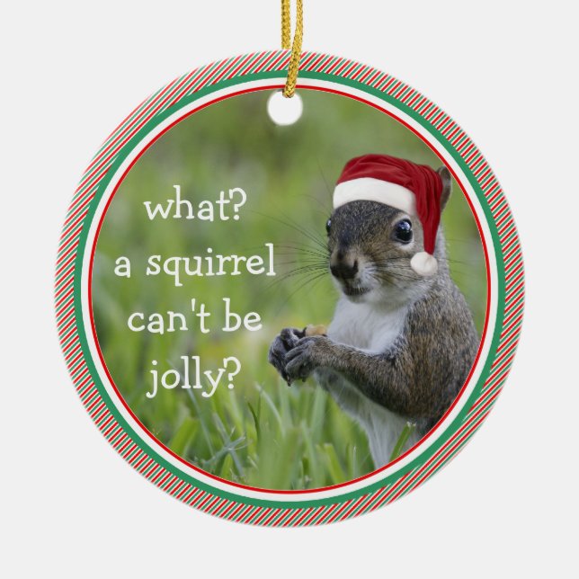 What?  ONE-SIDED Ceramic Ornament (Front)